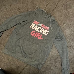 Dirt Track Racing Girl Hoodie